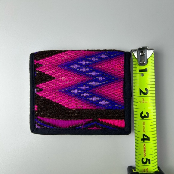 Wallet Guatemala Huipil Hand Made Cotton Money Holder Credit Cards Coin Purse - Picture 7 of 9